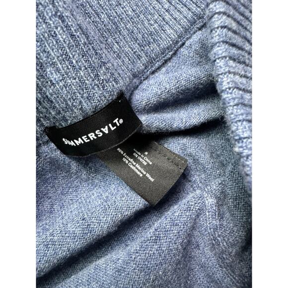 Summersalt 90% Merino Wool 10% Cashmere Women’s Jogger Pants Sz Small Blue - Picture 5 of 5